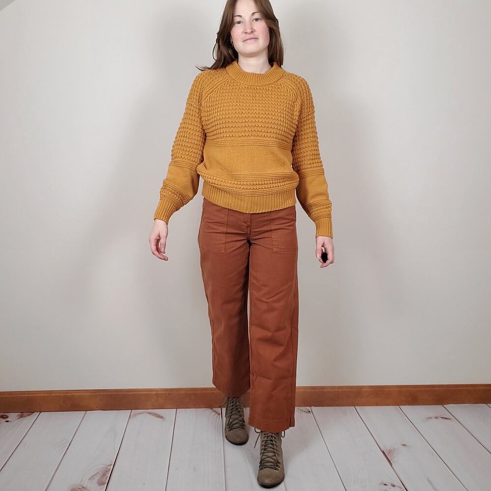 Universal Thread Sweater Orange Yellow Small - image 2